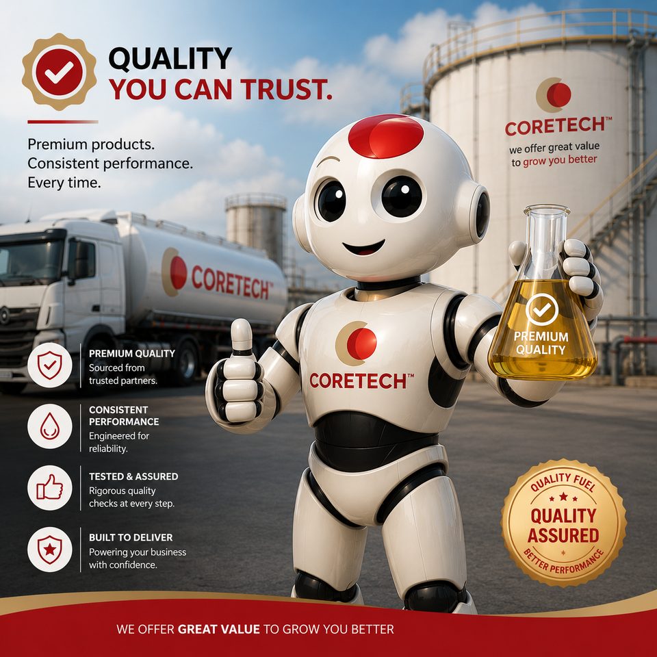 CoreTech Quality Assurance Mascot - Quality You Can Trust
